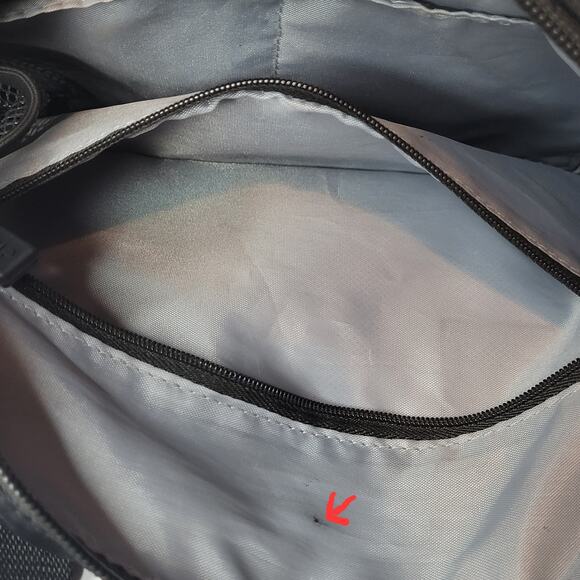 IHKWIP Black Purse Travel Bag Tote Crossbody Strap Zipper Pockets Organizer - Picture 13 of 14